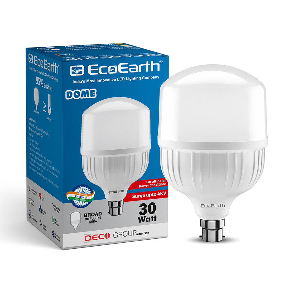 EcoEarth Dome  High Wattage LED Bulb, B22