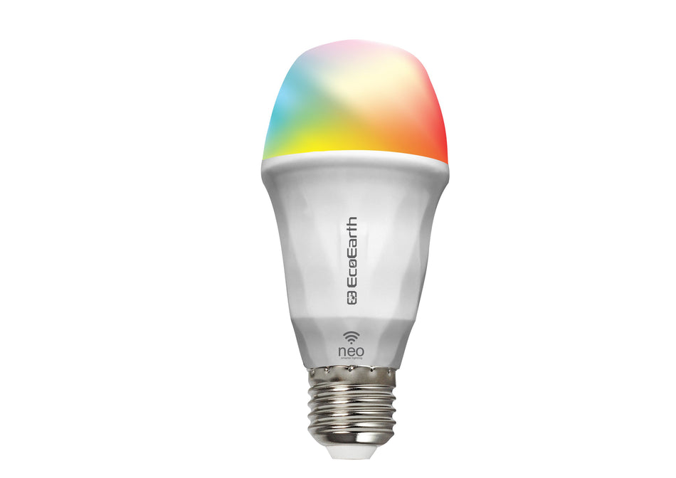 EcoEarth Neo Wi-Fi Smart Led Bulb | Compatible with Alexa and Google Home E27, 9-Watt | 16 Million Colors | RGB+CCT