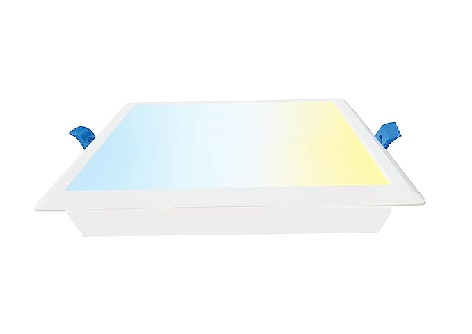 EcoEarth Neo Wi-Fi Smart Led Ceiling Light | Panel Light | Recessed Light | Compatible with Alexa and Google Home | Warm to Cool Feel | Square