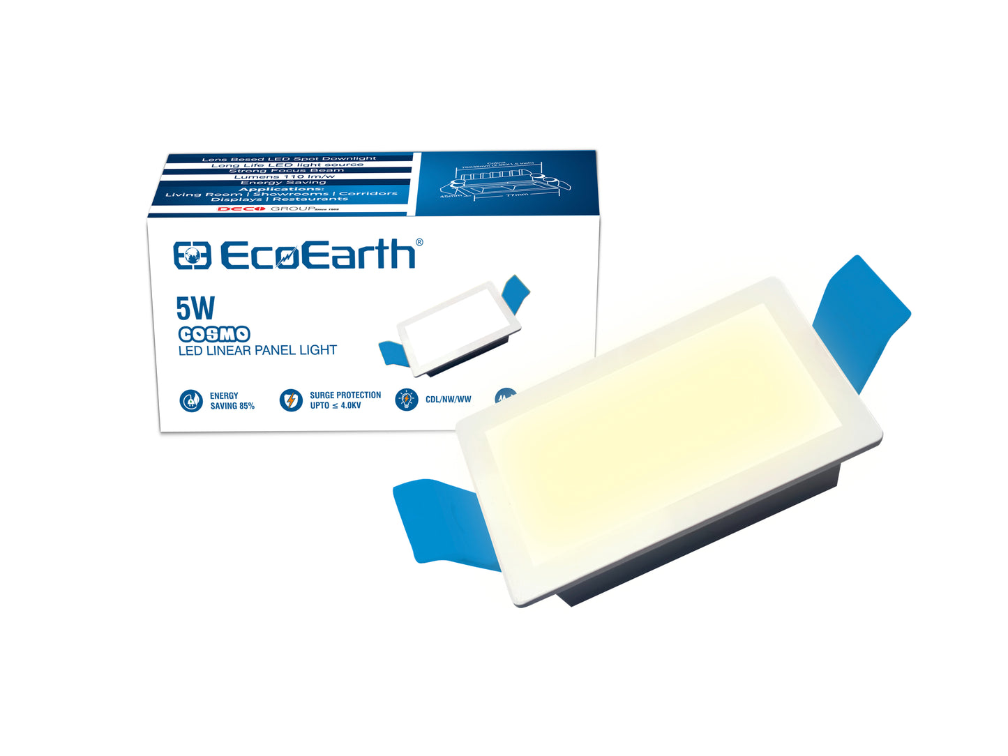 EcoEarth Cosmo Linear Led (Panel ) Downlight