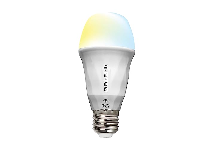 EcoEarth Neo Smart WiFi LED Bulb | Compatible with Alexa and Google Home| E27 | 9-Watt | Warm to Cool Feel