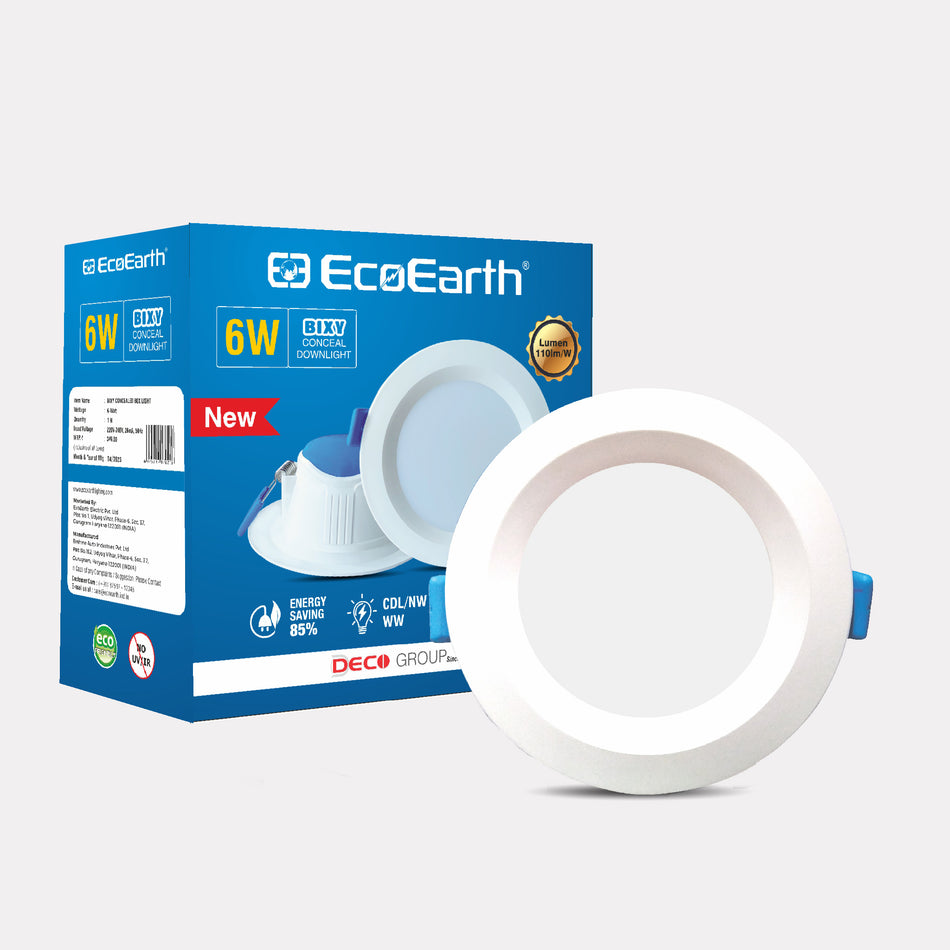 EcoEarth Bixy Concealed Light | Recessed Light | Downlight | 6W