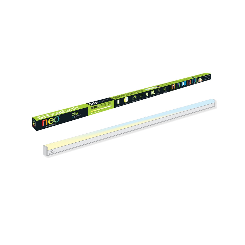 EcoEarth  Neo Wi-Fi Smart Led Tube Light | Wall Batten  | Compatible with Alexa and Google Home |  20-Watt | Warm to Cool Feel