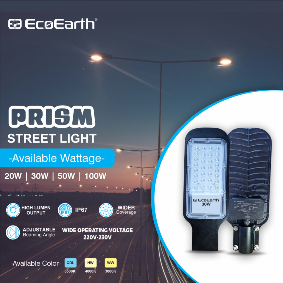 EcoEarth Prism Street Light With Lens