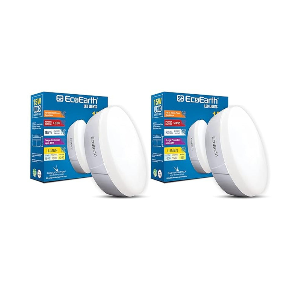 EcoEarth UNO LED Surface Downlight  | Pack of 2