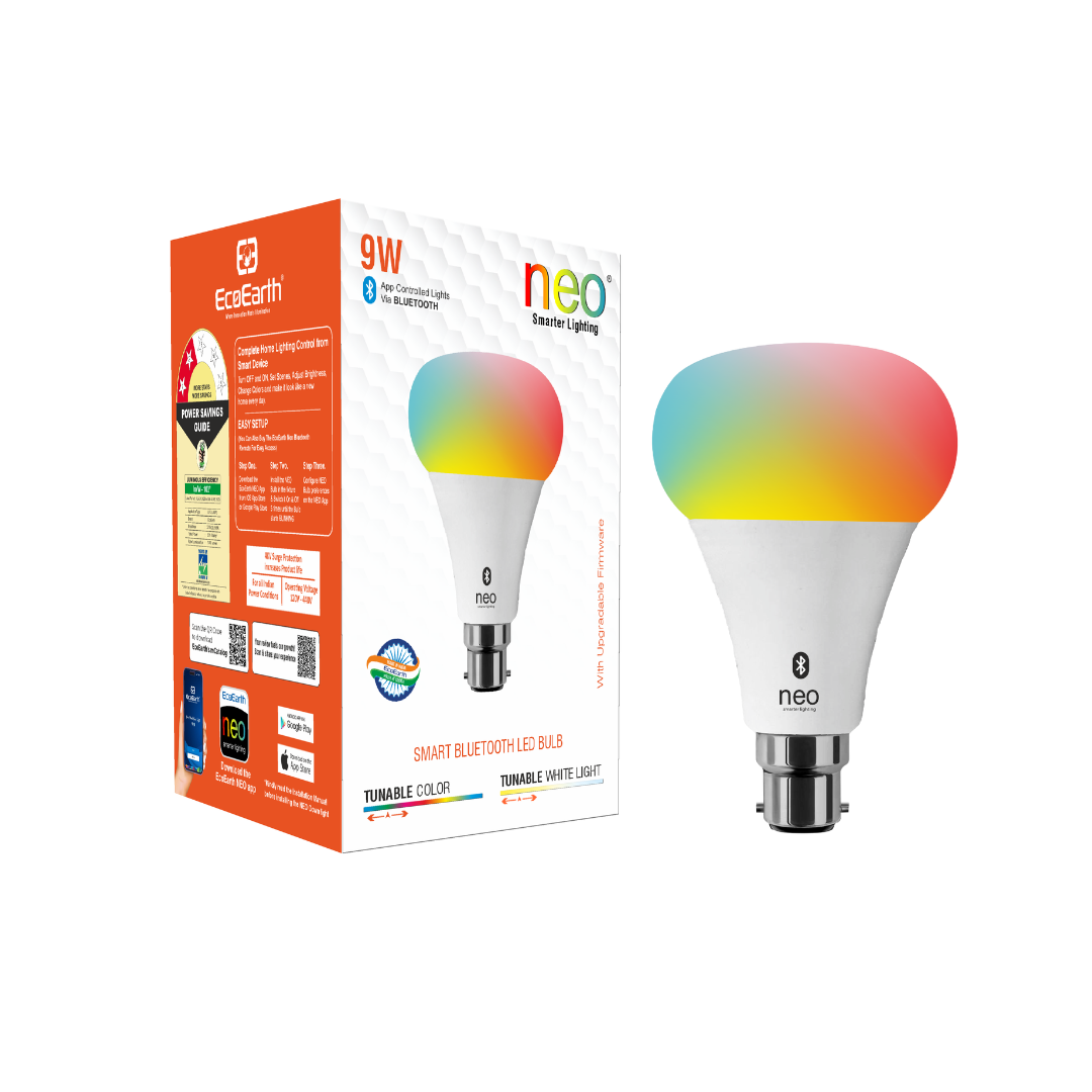 Smarteco Led EcoEarth Neo Bluetooth Smart LED Bulb | App & Remote Control Light | W